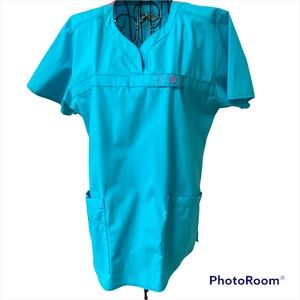 Wonder FLEX V-Neck Short Sleeve Scrub Top Size M